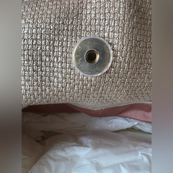 NWT + Dust Bag - Stella McCartney Metallic Raffia Small Falabella Tote - Picture 9 of 16